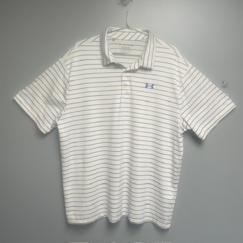 Under Armour Loose Fit Multicolor Striped Men's Playoff Polo Golf Shirt XXL